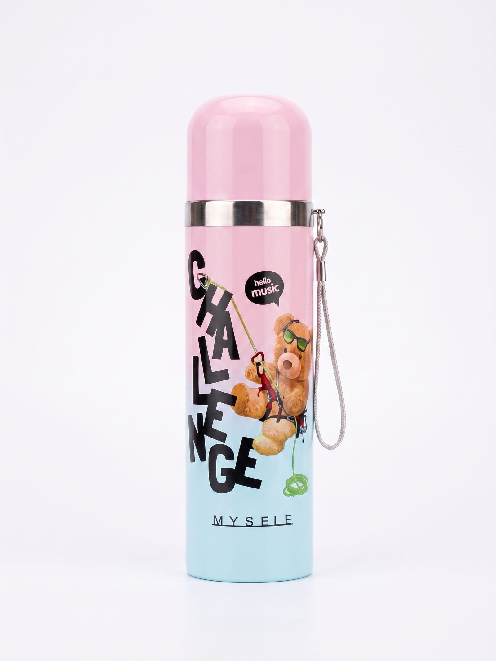 Cute Bear Stainless Steel Insulated Water Bottle for School & Travel - Image 8