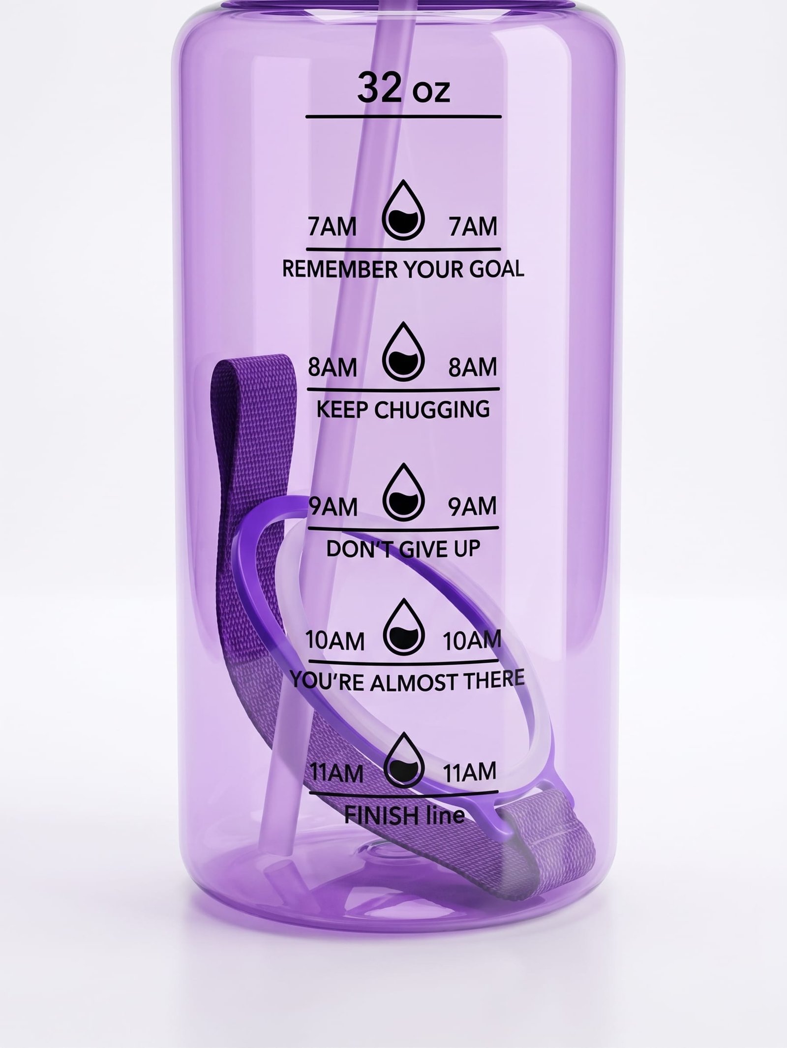 800ml Capybara Aesthetic Water Bottle with Straw & Strap. - Image 4
