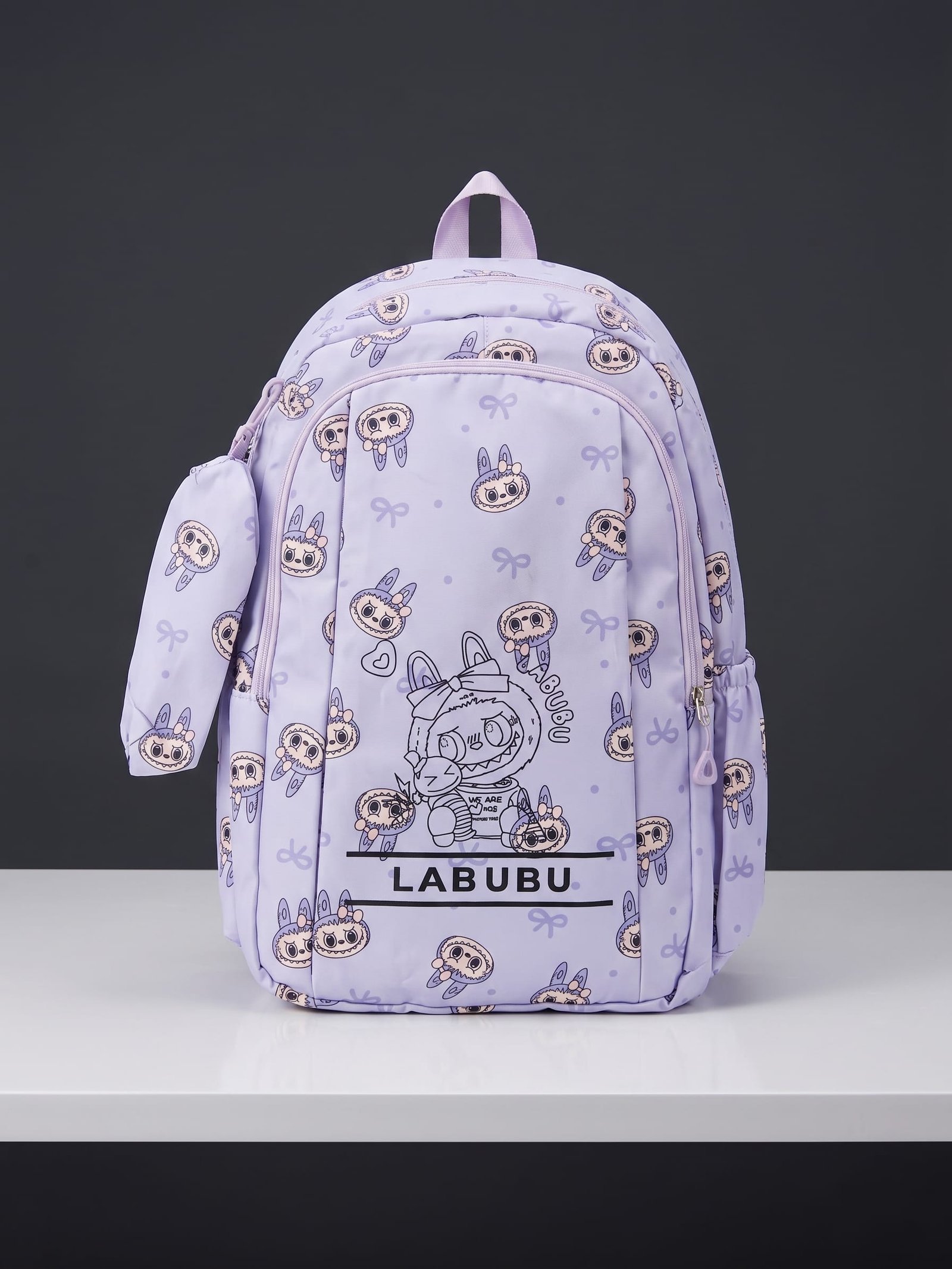 cute labubu school backpack