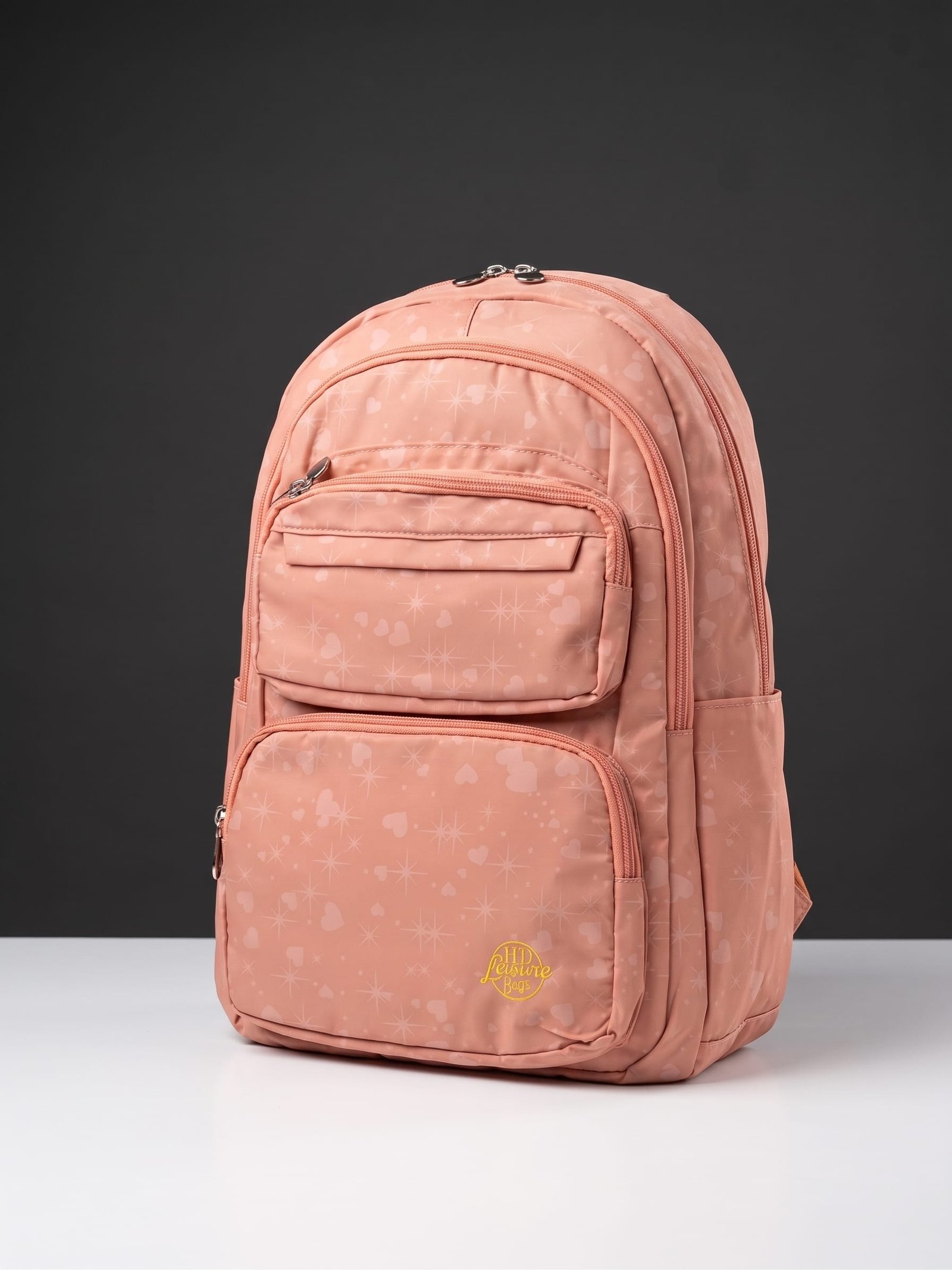 Aesthetic Pastel School Backpack with Starry Galaxy Print - Image 4